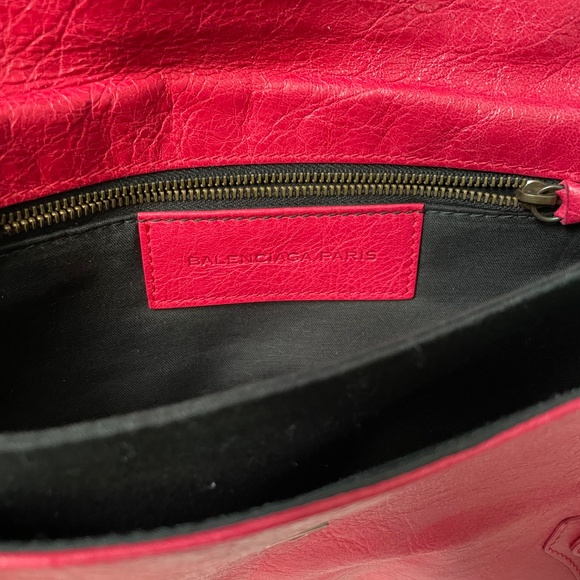 Balenciaga Rose Thulium Motorcross Envelope Clutch - Picture 10 of 11